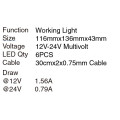 Lâmpadas de LED trabalho perto inundação feixe com Base magnética e Plug do cigarro